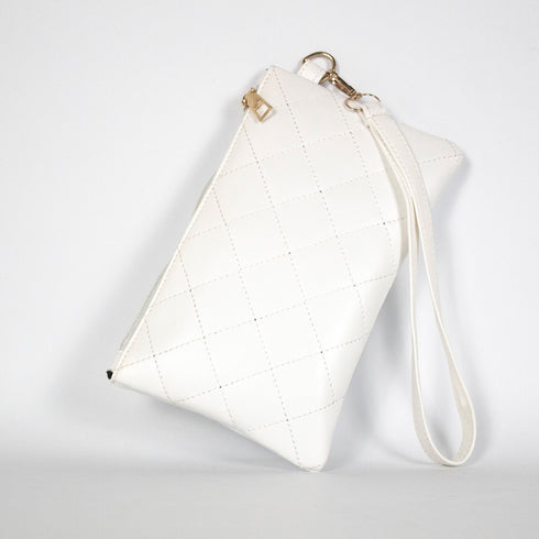 Rhombus Embroidery Accessories Pouch